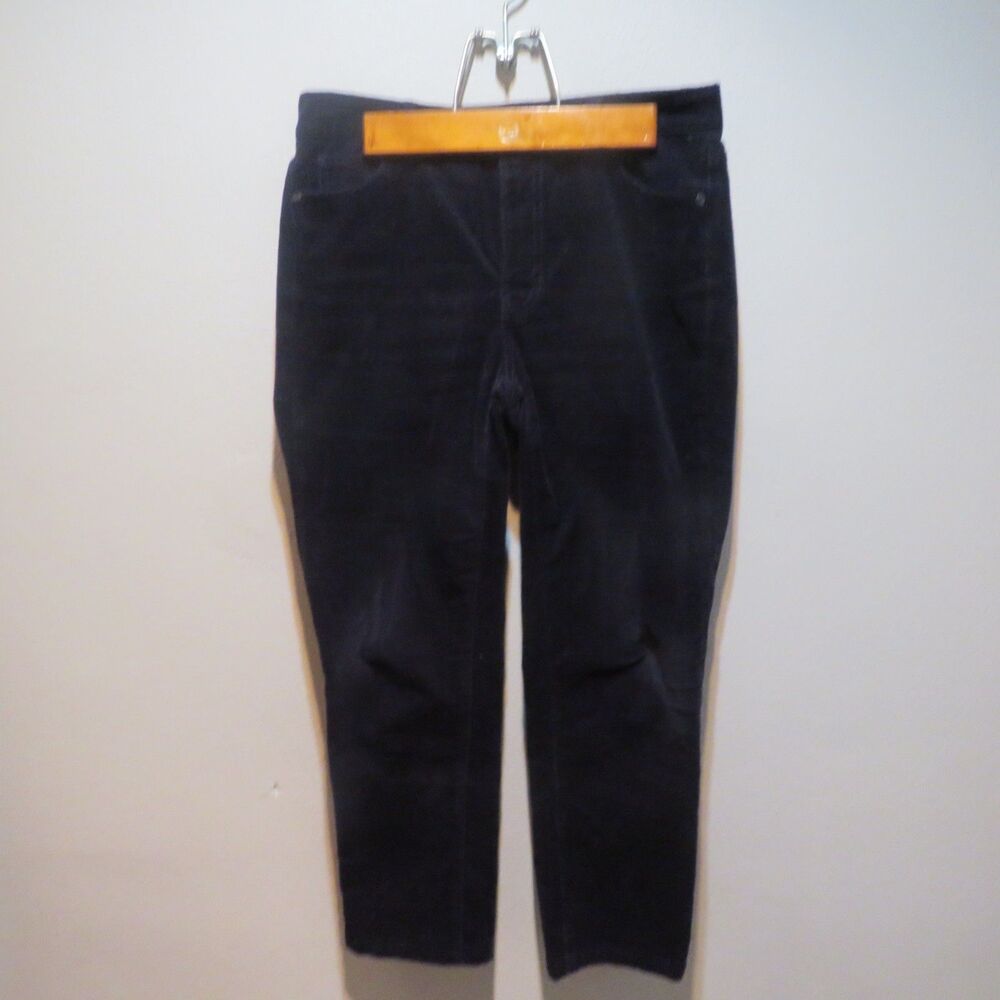 Talbots Corduroy Navy Blue Straight Leg Pant Size 4P (Petite)